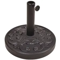 deluke Sonnenschirmständer POTI 12 kg Kunststoff Schwarz