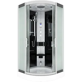 AcquaVapore Dampfdusche Duschtempel Sauna Dusche Duschkabine D46-23M2-EC 100x100 cm Mit 2k Scheiben Versiegelung
