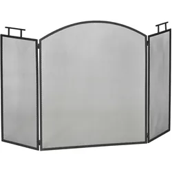 HOMCOM Kaminschirm Metall