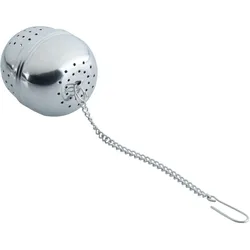 Teesieb / Tee-Ei mit Kette, Edelstahl - 4cm