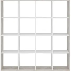 FMD Raumteilerregal Mega 138,5 x 33 x 143 cm Beige