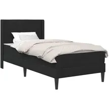 vidaXL 90 x 200 cm Schwarz