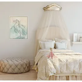 KOMAR Wandbild Disney Frozen Blue Lights 40 cm x 50 cm Beige