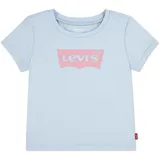 Levi's T-Shirt LEVI'S KIDS "LVG BATWING TEE", Mädchen, Gr. 18M (86), blau (country air), Jersey, Obermaterial: 100% Baumwolle, Basic schmal hüftbedeckend, Rundhals, Shirts T-Shirt, mit LEVIS-Print - for BABY GIRLS