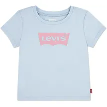 Levi's T-Shirt LEVI'S KIDS "LVG BATWING TEE", Mädchen, Gr. 18M (86), blau (country air), Jersey, Obermaterial: 100% Baumwolle, Basic schmal hüftbedeckend, Rundhals, Shirts T-Shirt, mit LEVIS-Print - for BABY GIRLS