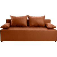 exxpo - sofa fashion Schlafsofa, inklusive Bettfunktion und Bettkasten, wahlweise mit Liftbettfunktion Federkern braun