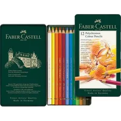 Farbstift Polychromos 12 Stück sortiert Metalletui