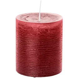 Wiedemann Kerzen Bordeaux Rustic Kerzen, durchgefärbte Stumpenkerzen inkl. ASF 190 x 98 mm