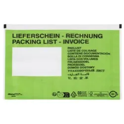 DOCUFIX Dokumententasche C5 LS/RG grün 500 Stück 2FVDO340203 PAPIER