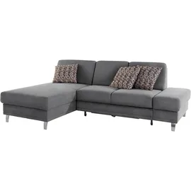 sit&more Ecksofa »Clio L-Form« wahlweise mit Bettfunktion oder Vorziehsitz und Bettkasten, Federkern