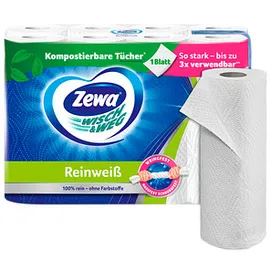 Zewa Küchenrolle Wisch & Weg Reinweiß 2-lagig 8 St.