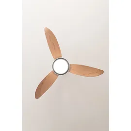 Pepeo Bayu 122 cm Deckenventilator braun mit Licht inkl. Fernbedienung