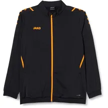 Jako Herren Polyesterjacke Challenge, Schwarz/Neonorange, S