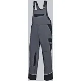 BP 1608-559-53-48l Latzhose, Stretch-Hosenträger mit Clipbefestigungen, 245,00 g/m2 Stoffmischung, dunkelgrau/schwarz, 48l