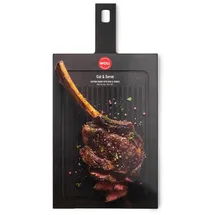 WOLL Cut & Serve Schneidebrett-Set aus Papierverbundstoff 49 x 24 cm Schwarz