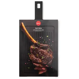 WOLL Cut & Serve Schneidebrett-Set aus Papierverbundstoff 49 x 24 cm Schwarz