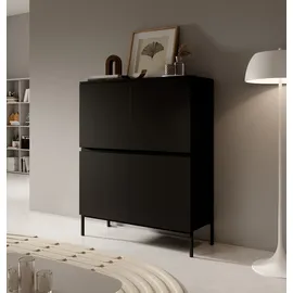 Selsey Highboard 100 cm Schwarz