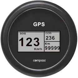 GPS Tachometer, digital - schwarz