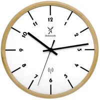 Holzwerk Germany Holzwerk Natur Holz Funkwanduhr Funk Wanduhr Holz-Uhr