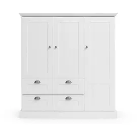 OTTO home Wäscheschrank Motala 122 x 130 x 35 cm Weiß