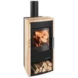 Haas+Sohn Kaminofen ROSENHEIM easy - Woodstone tief-schwarz 6,4 kW