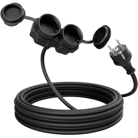 greate 2fach 5 Meter wasserdicht IP44 3500W