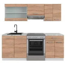 Vicco Küchenzeile R-Line 200 cm Braun