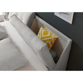 ed exciting design Boxspringbett 180 x 200 cm H2 Silber
