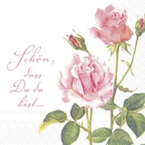 Ihr Servietten Serviette A rose for you 20tlg. Papier Rosa