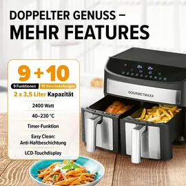 GOURMETmaxx Heißluftfritteuse 7 l 11339