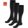 BENCH Kniestrümpfe 3er Pack grau 39-42