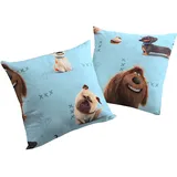 Wirth Kissenbezug Pets 40 x 40 cm Blau
