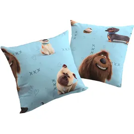 Wirth Kissenbezug Pets 40 x 40 cm Blau