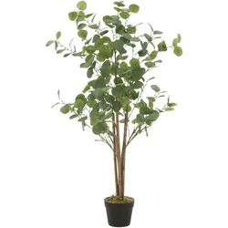ML-Design Künstlicher Eukalyptus Künstliche Pflanze Eukalyptusbaum Kunstbaum in Topf 120cm