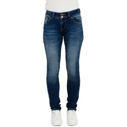 LTB Damen Jeans MOLLY M Super Slim Fit Super Slim Fit Winona Wash 53925 Normaler Bund Reißverschluss W 26 L 30