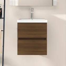 Waschbeckenunterschrank Eichen-Optik 41x38,5x45cm Holzwerkstoff