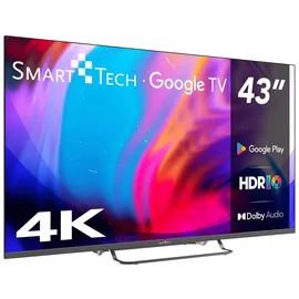 Smart-Tech Smart Tech® 43UG02V Google TV ́ ́ 4k LED Fernseher 43Zoll