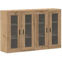 vidaXL Wandmontierte Schränke 2 Teile Kunsthandwerk Eiche 69.5x34x90 cm