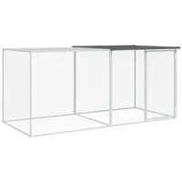 vidaXL Hühnerkäfig mit Dach Anthrazit 203x98x90 cm Verzinkter Stahl