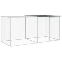 vidaXL Hühnerkäfig mit Dach Anthrazit 203x98x90 cm Verzinkter Stahl