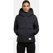 khujo Winterjacke Liev-YM mit Kapuze, Warme gesteppte Damen Kapuzenjacke blau