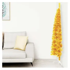 vidaXL Künstlicher Halb-Weihnachtsbaum Gold 240 cm