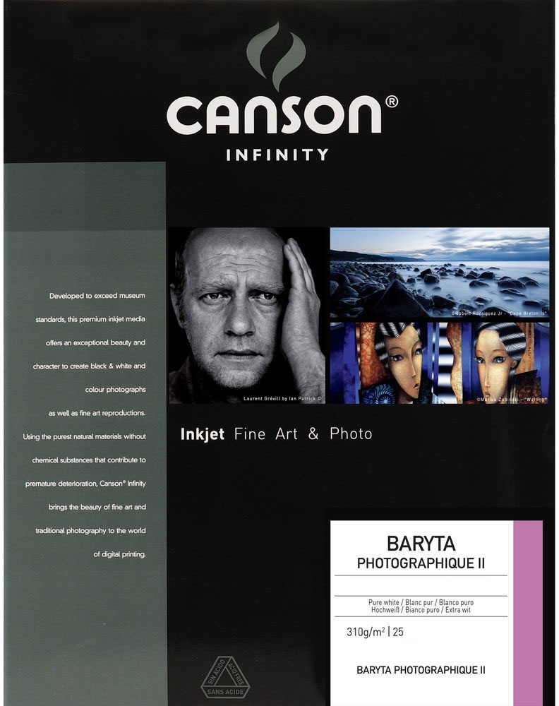CANSON Infinity Baryta Photo II A3+ 310 g/m2 25 Blatt (329 x 483 mm)