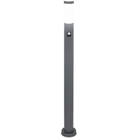 V-Tac Außen Steh Lampe Edelstahl mit Bewegungsmelder IP44 anthrazit