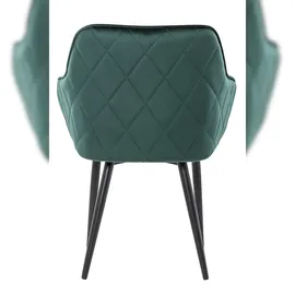 SalesFever Esszimmerstuhl | Samt |tannengrün | 381878