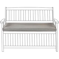 Bankauflage SOVANA 108 x 45 cm Grau