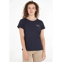 Tommy Hilfiger Uw0uw04525 Kurzarm-T-Shirt Desert Sky XL