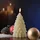 MARELIDA LED Kerze Tannenbaum H: 18 cm creme