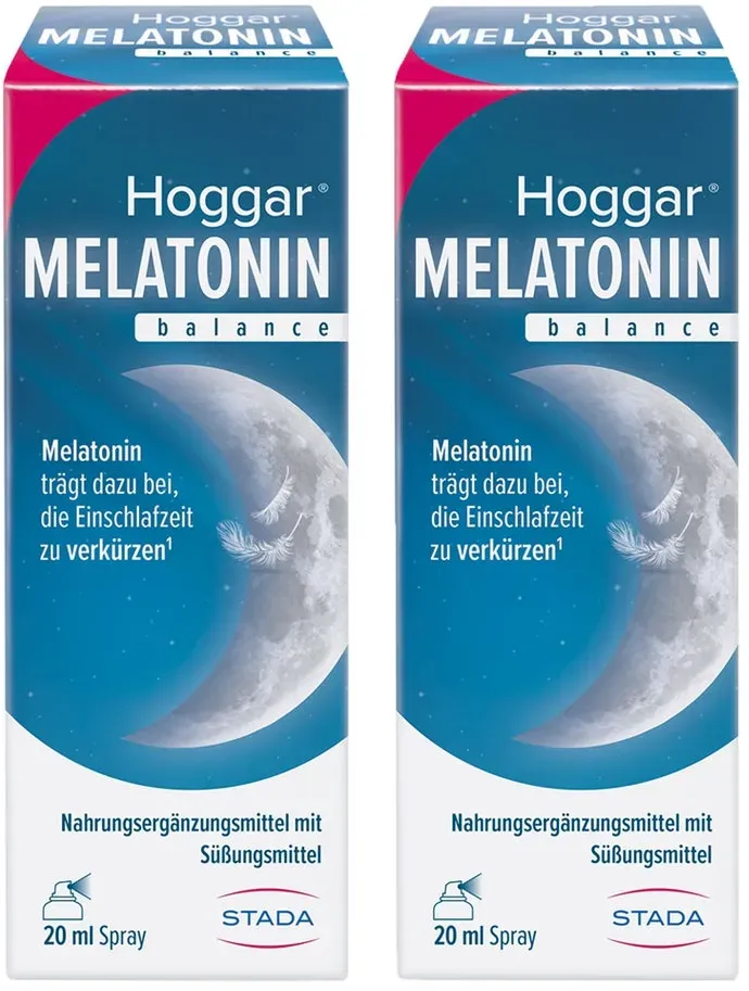 Hoggar Melatonin Spray 2X20 ml