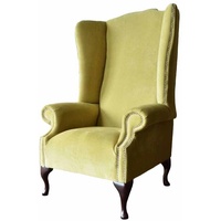 JVmoebel Ohrensessel Sessel Textil Stoff Ohrensessel Möbel Neu Wohnzimmer Modern (Ohrensessel), Made In Europe gelb
